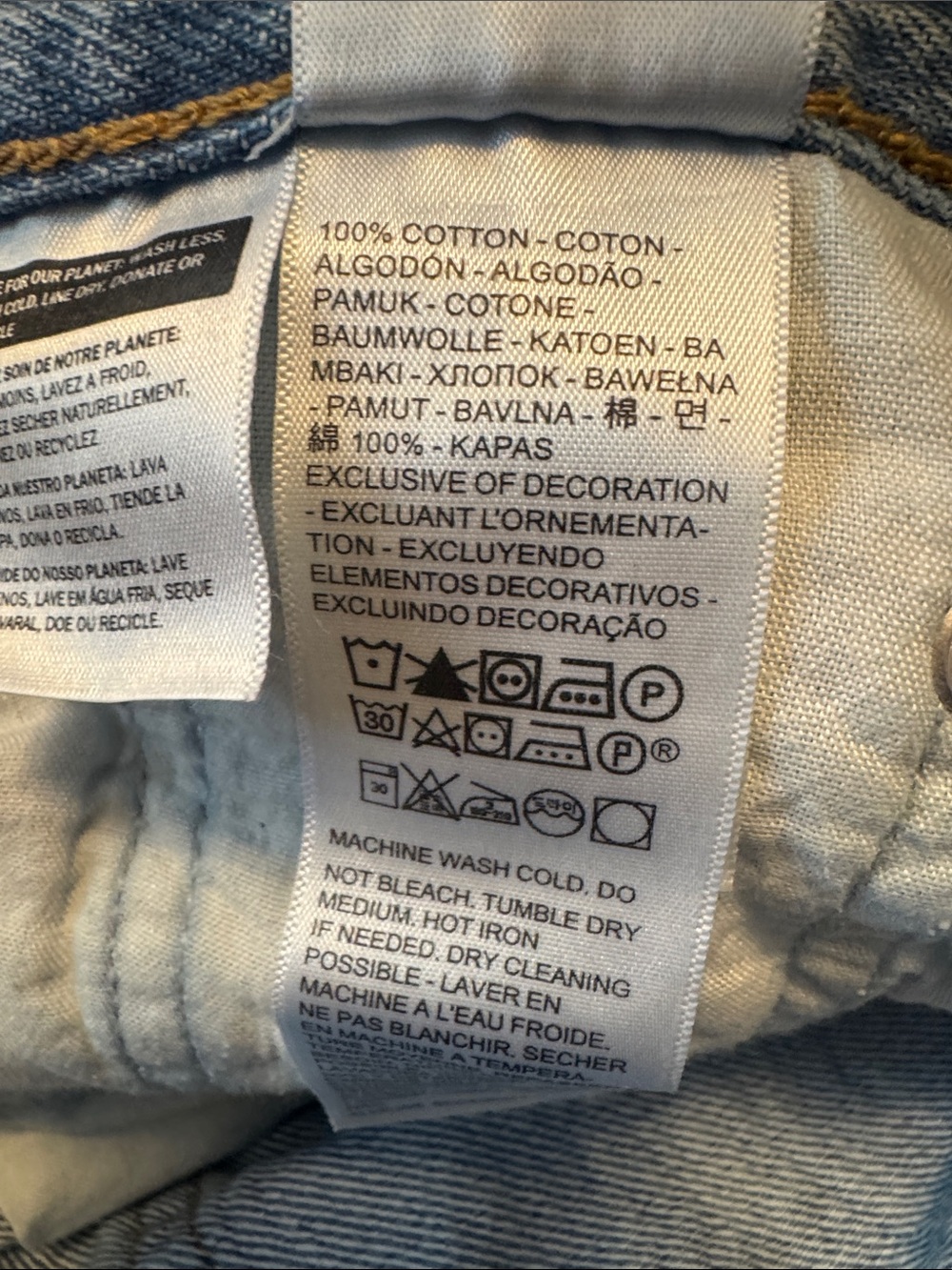 Levi's Premium Ribcage Wide Leg Women's Jeans Far And Wide Light Wash Size 29x32 - Picture 14 of 16